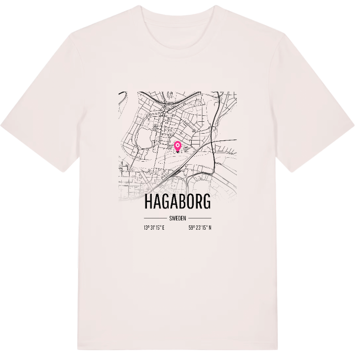 Hagaborg map t-shirt – t-shirt from PinShirt