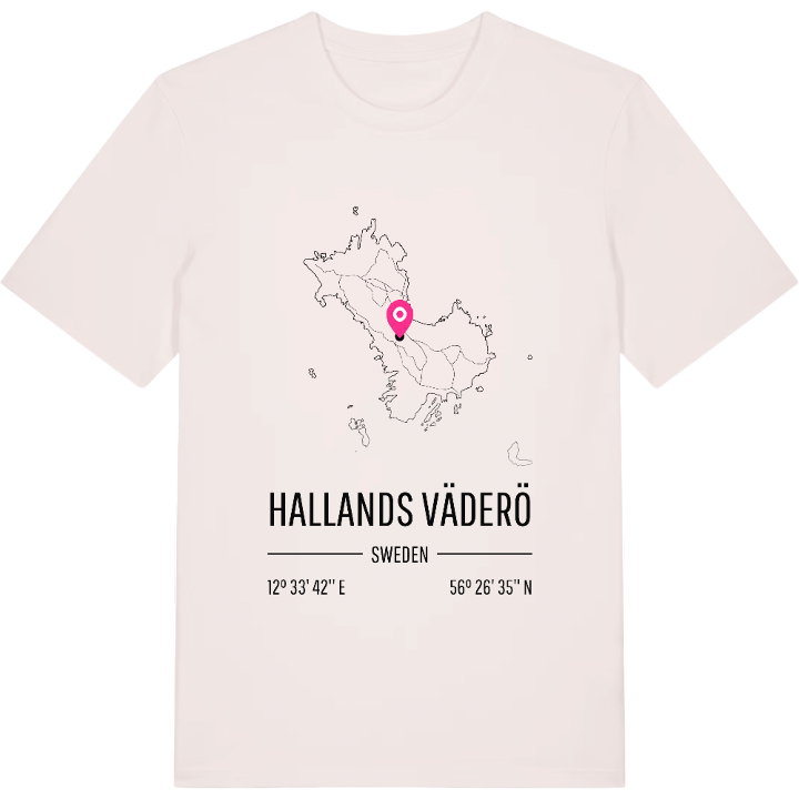 Hallands Väderö map t-shirt – t-shirt from PinShirt