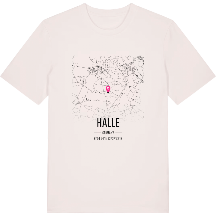 Halle map t-shirt – t-shirt from PinShirt