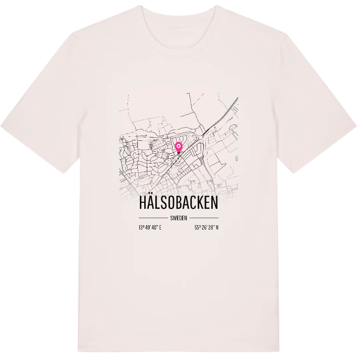 Hälsobacken map t-shirt – t-shirt from PinShirt