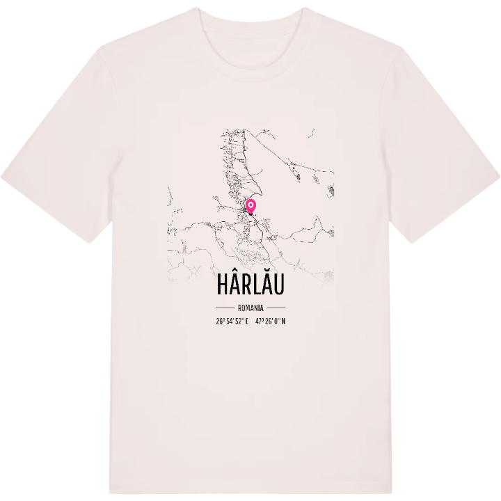 Hârlău map t-shirt – t-shirt from PinShirt