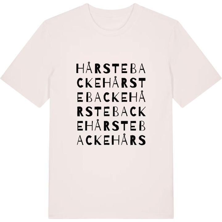 Hårste Backe wordplay t-shirt – t-shirt from PinShirt