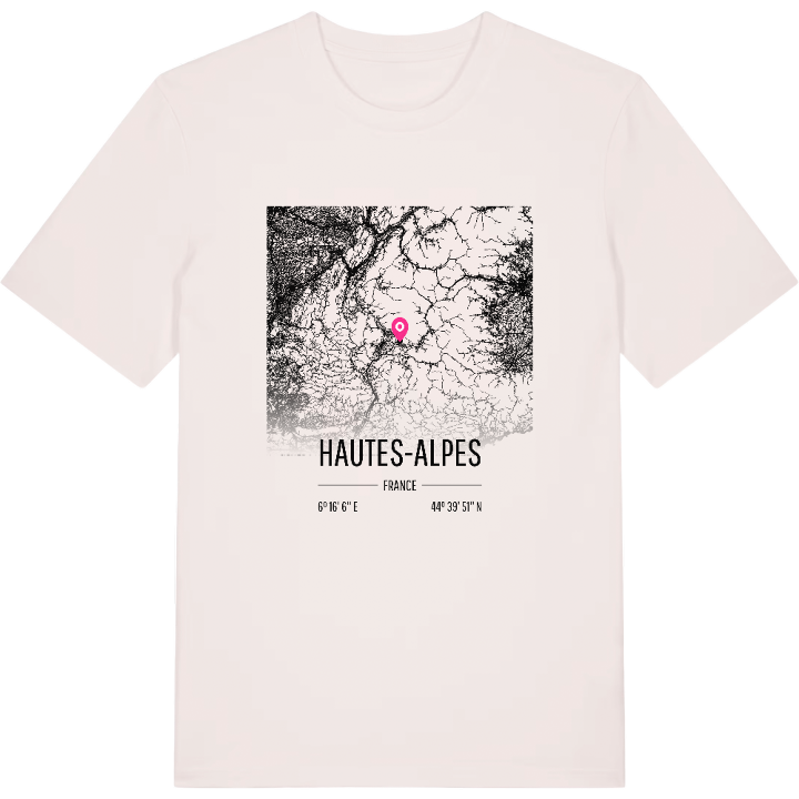 Hautes-Alpes map t-shirt – t-shirt from PinShirt