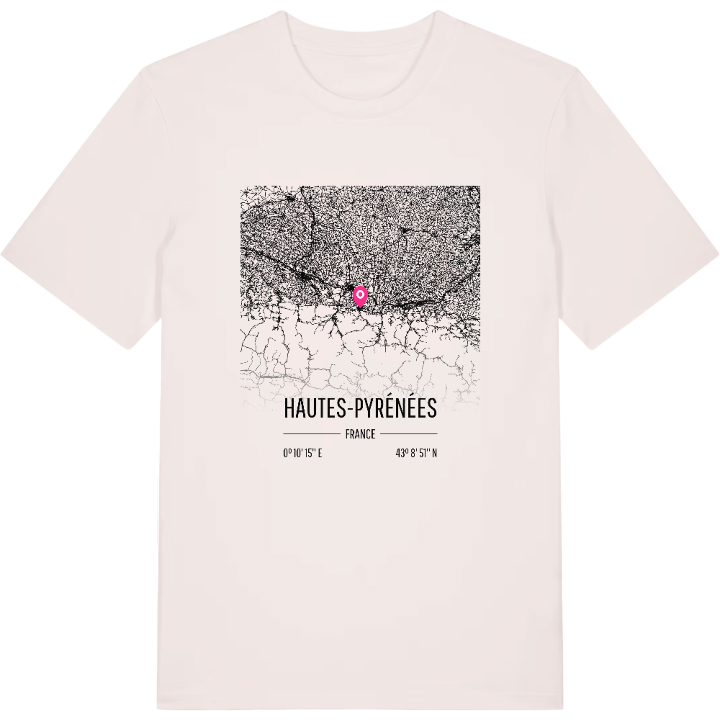 Hautes-Pyrénées map t-shirt – t-shirt from PinShirt