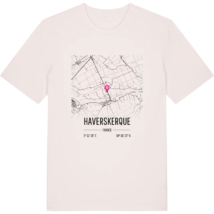 Haverskerque map t-shirt – t-shirt from PinShirt