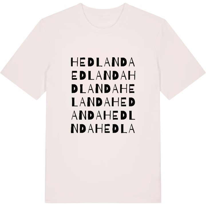 Hedlanda wordplay t-shirt – t-shirt from PinShirt