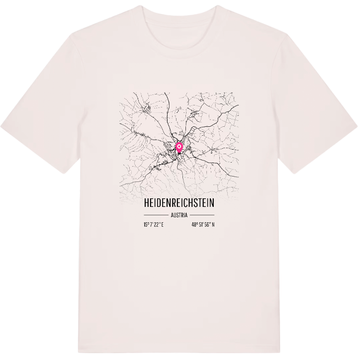 Heidenreichstein map t-shirt – t-shirt from PinShirt