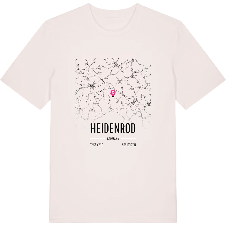 Heidenrod map t-shirt – t-shirt from PinShirt