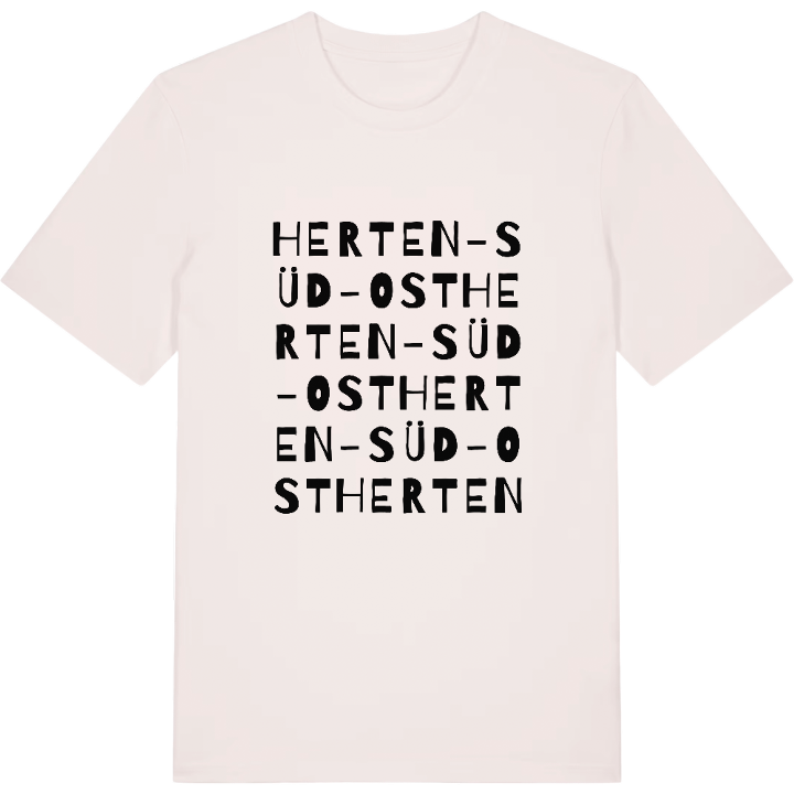 Herten-Süd-Ost wordplay t-shirt – t-shirt from PinShirt