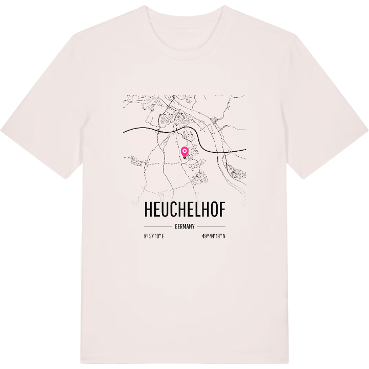 Heuchelhof map t-shirt – t-shirt from PinShirt