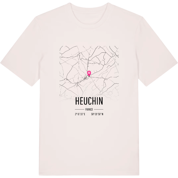 Heuchin map t-shirt – t-shirt from PinShirt