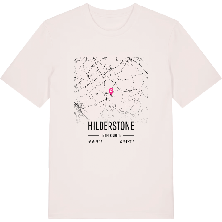 Hilderstone map t-shirt – t-shirt from PinShirt