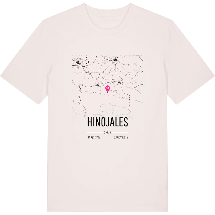 Hinojales map t-shirt – t-shirt from PinShirt