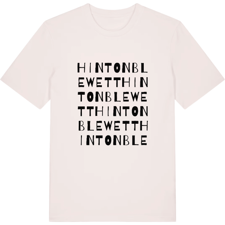 Hinton Blewett wordplay t-shirt – t-shirt from PinShirt