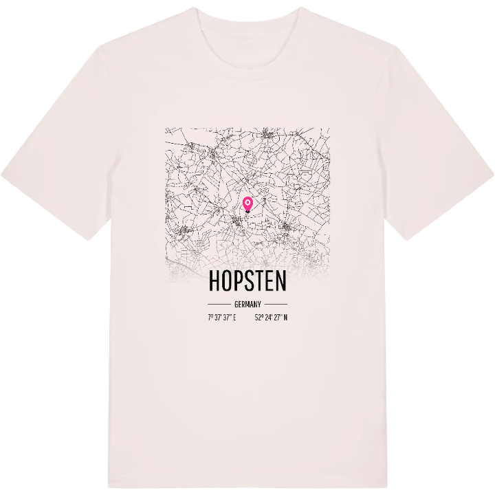 Hopsten map t-shirt – t-shirt from PinShirt