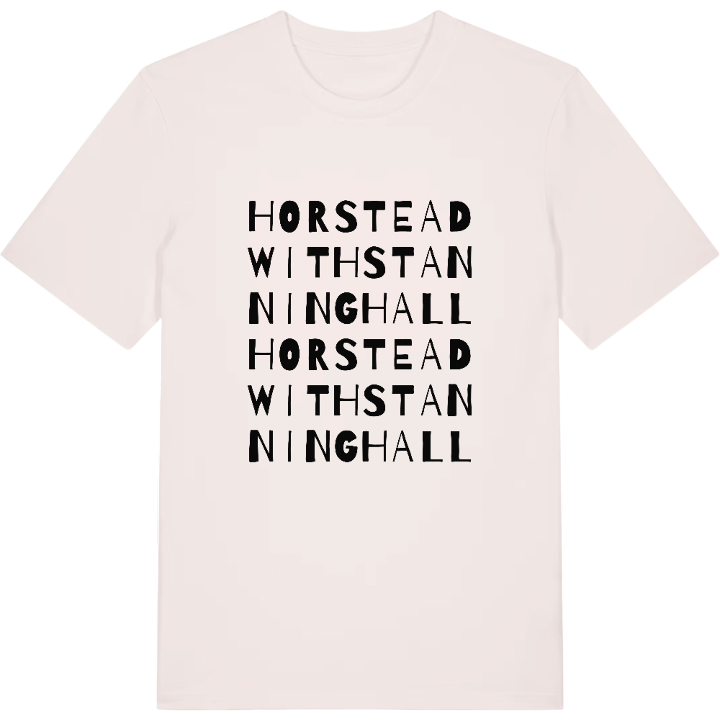 Horstead with Stanninghall wordplay t-shirt – t-shirt from PinShirt