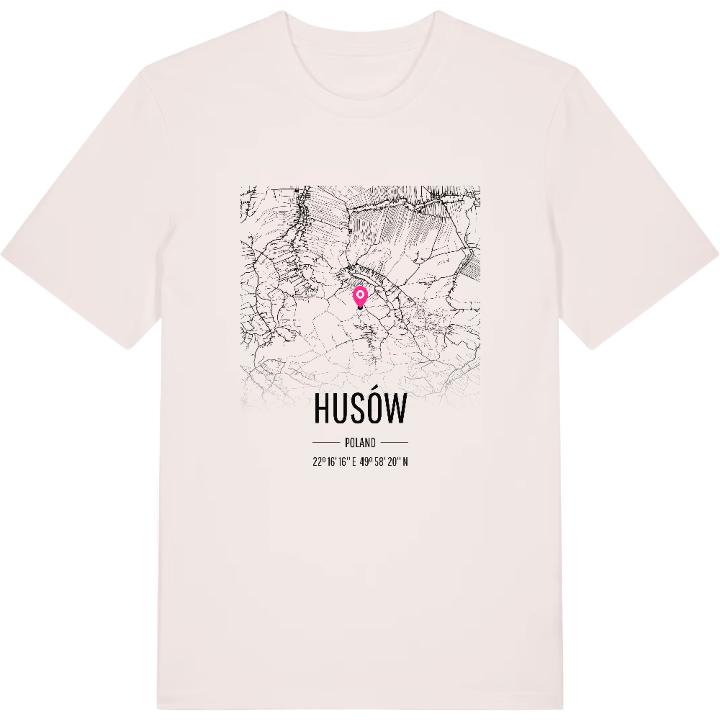 Husów map t-shirt – t-shirt from PinShirt