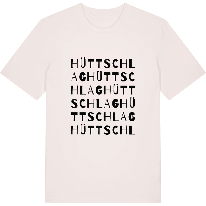 Hüttschlag wordplay t-shirt – t-shirt from PinShirt