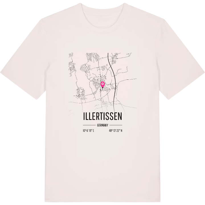 Illertissen map t-shirt – t-shirt from PinShirt