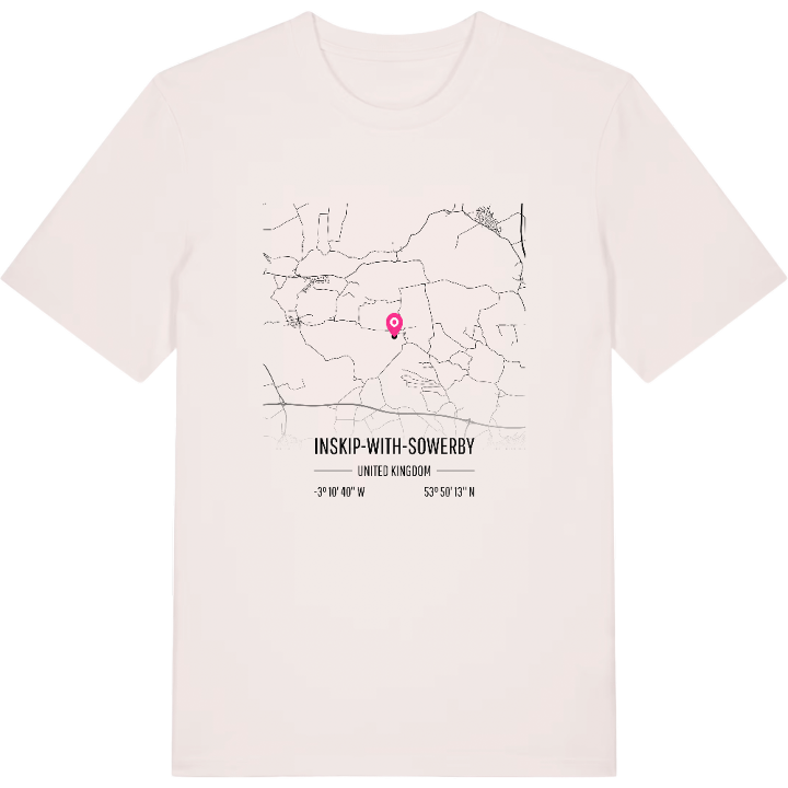 Inskip-with-Sowerby map t-shirt – t-shirt from PinShirt