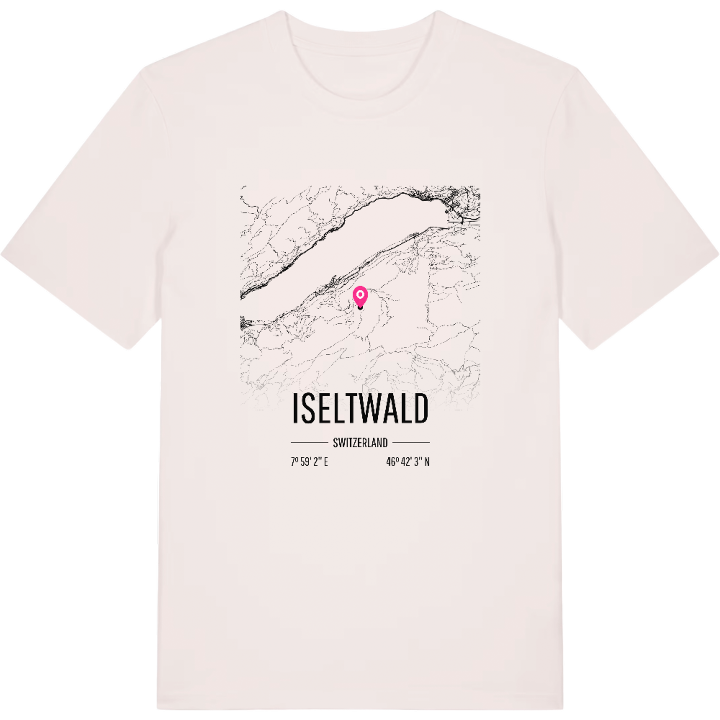 Iseltwald map t-shirt – t-shirt from PinShirt