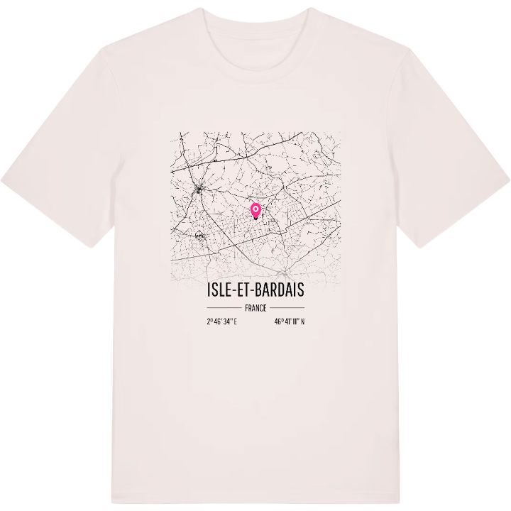 Isle-et-Bardais map t-shirt – t-shirt from PinShirt