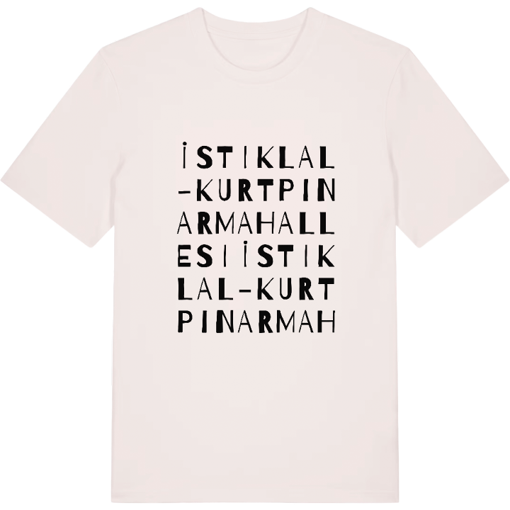 İstiklal-Kurtpınar Mahallesi wordplay t-shirt – t-shirt from PinShirt