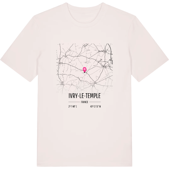 Ivry-le-Temple map t-shirt – t-shirt from PinShirt