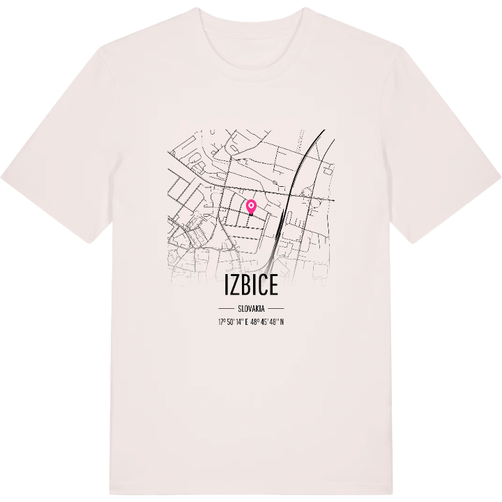 Izbice map t-shirt – t-shirt from PinShirt