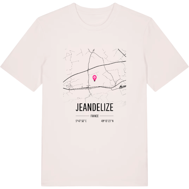 Jeandelize map t-shirt – t-shirt from PinShirt
