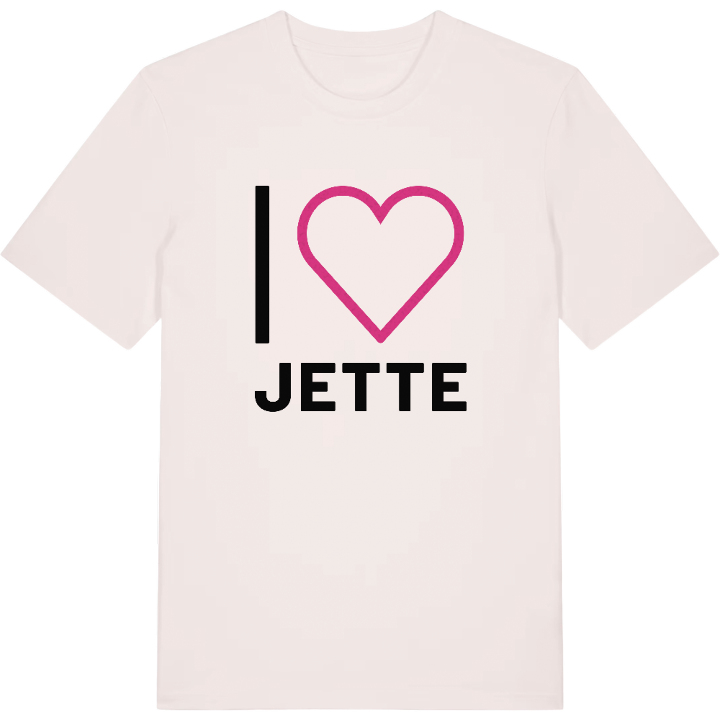 I love Jette t-shirt large print – t-shirt from PinShirt