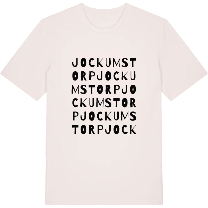 Jockumstorp wordplay t-shirt – t-shirt from PinShirt