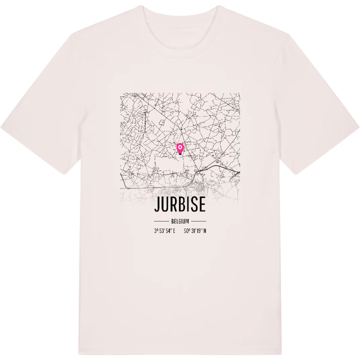 Jurbise map t-shirt – t-shirt from PinShirt