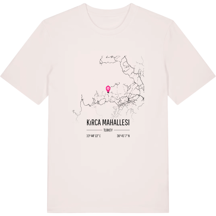 Kırca Mahallesi map t-shirt – t-shirt from PinShirt