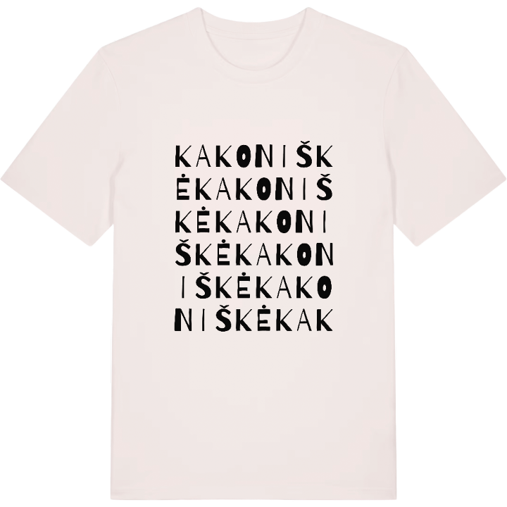 Kakoniškė wordplay t-shirt – t-shirt from PinShirt