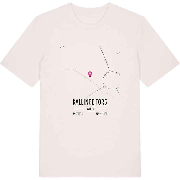Kallinge Torg map t-shirt – t-shirt from PinShirt