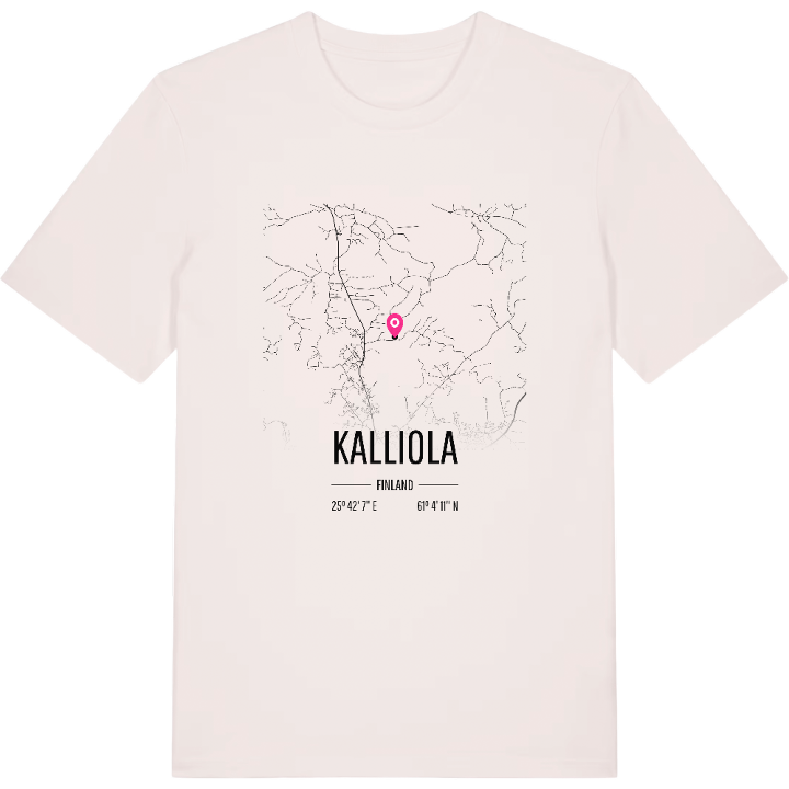 Kalliola map t-shirt – t-shirt from PinShirt