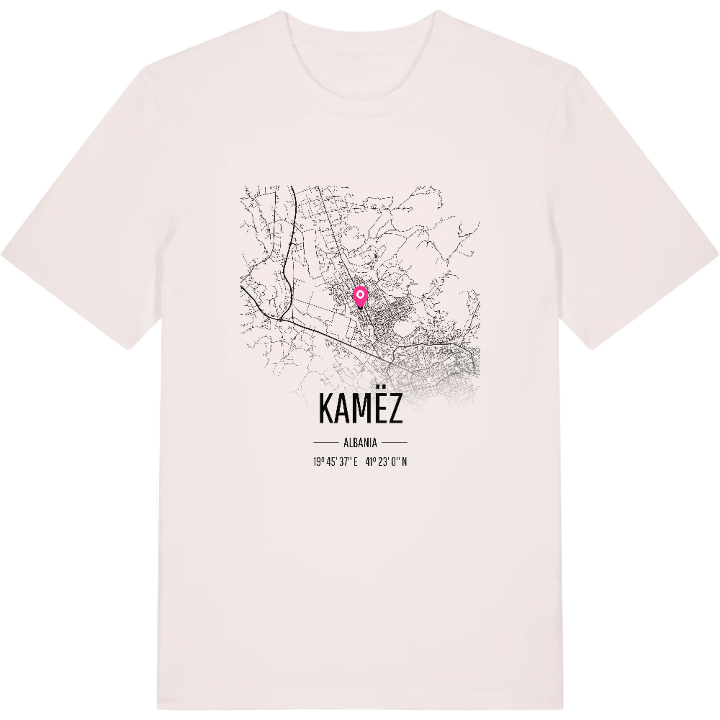Kamëz map t-shirt – t-shirt from PinShirt