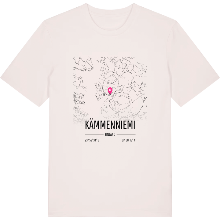 Kämmenniemi map t-shirt – t-shirt from PinShirt