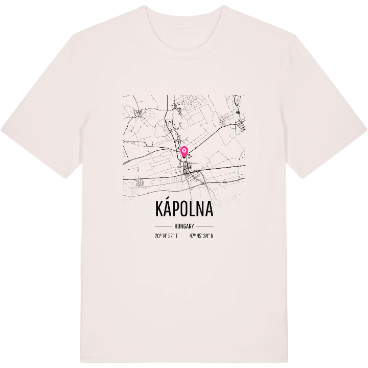 Kápolna map t-shirt – t-shirt from PinShirt