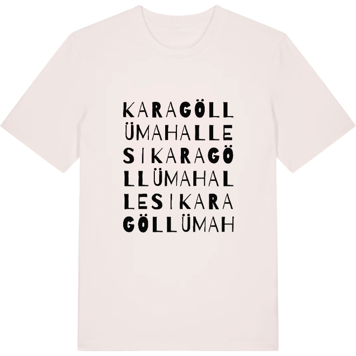 Karagöllü Mahallesi wordplay t-shirt – t-shirt from PinShirt