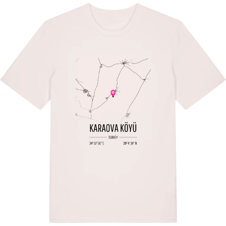 Karaova Köyü map t-shirt – t-shirt from PinShirt