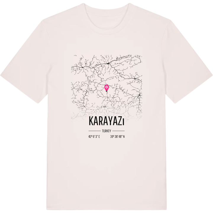 Karayazı map t-shirt – t-shirt from PinShirt