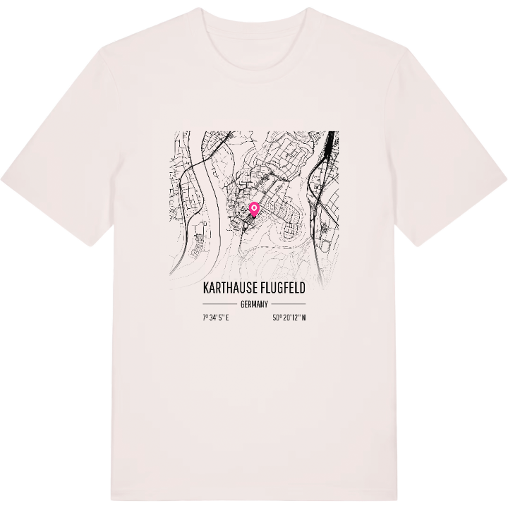 Karthause Flugfeld map t-shirt – t-shirt from PinShirt