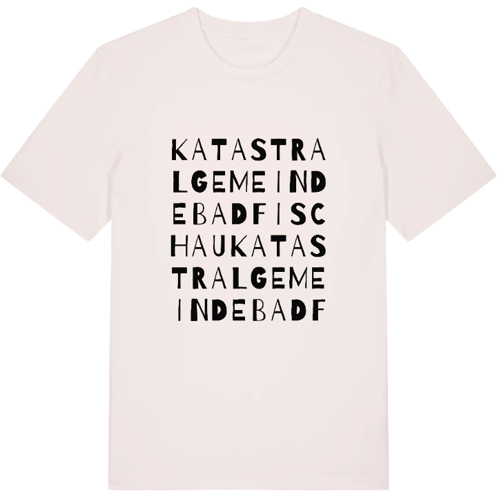 Katastralgemeinde Bad Fischau wordplay t-shirt – t-shirt from PinShirt