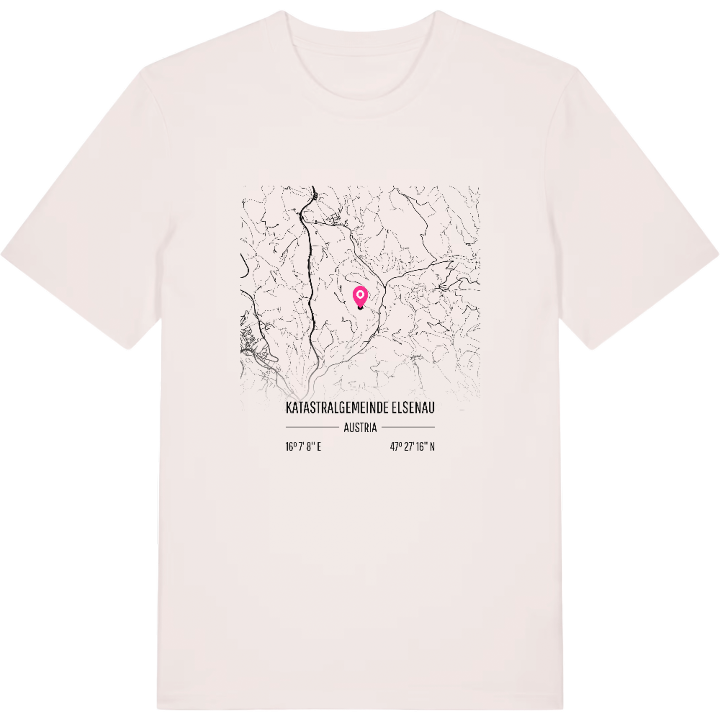 Katastralgemeinde Elsenau map t-shirt – t-shirt from PinShirt