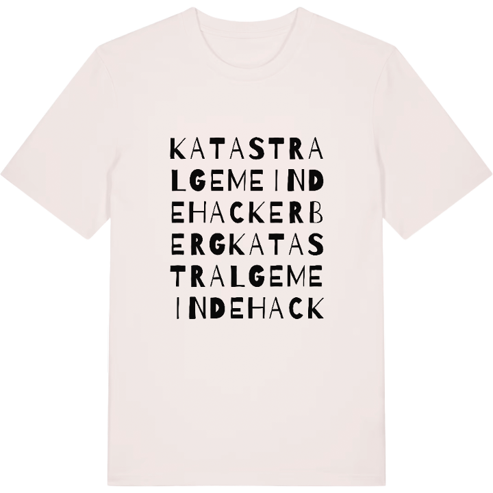 Katastralgemeinde Hackerberg wordplay t-shirt – t-shirt from PinShirt
