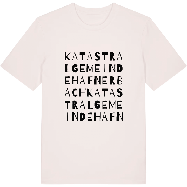 Katastralgemeinde Hafnerbach wordplay t-shirt – t-shirt from PinShirt