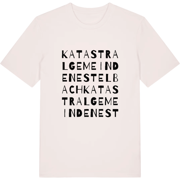 Katastralgemeinde Nestelbach wordplay t-shirt – t-shirt from PinShirt
