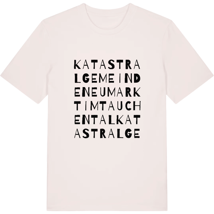 Katastralgemeinde Neumarkt im Tauchental wordplay t-shirt – t-shirt from PinShirt